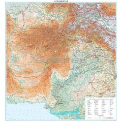 Afganisztán térkép, Kabul + 5 várostérkép 