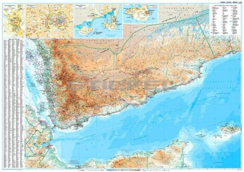 Jemen és az Ádeni-öböl térképe 