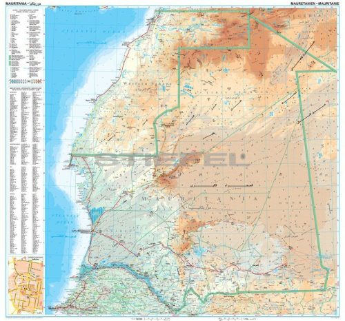 Mauritánia térkép 