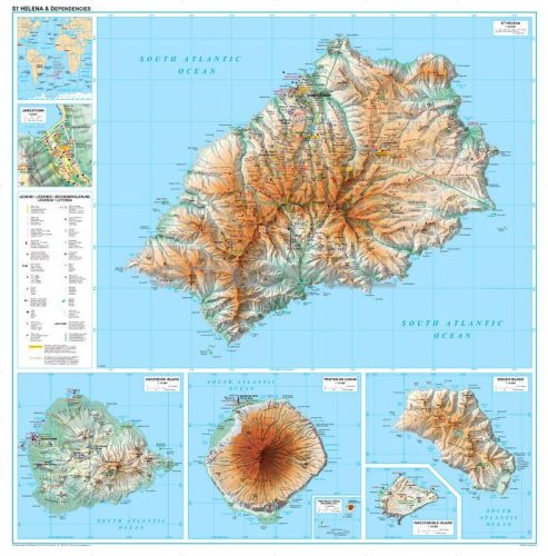 Szent Ilona szigete / St. Helena and Dependencies térkép 