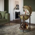 Bárföldgömb gurulós Explora ( a gömb teteje oldalra nyitható ) olíva zöld Ø 40  cm