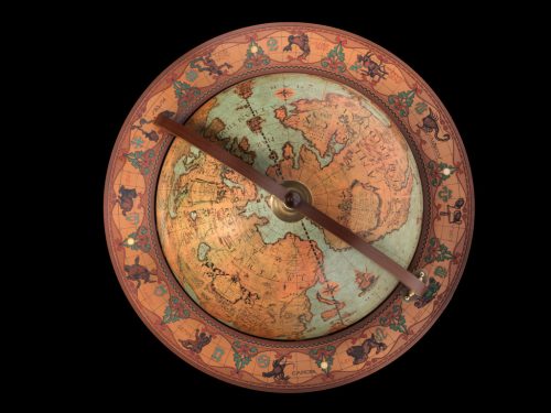 Bárföldgömb gurulós Dedalo (a gömb teteje oldalra nyitható) laguna  Ø 50  cm