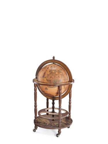 Bárföldgömb gurulós Minerva  (a gömb teteje oldalra nyitható) barna Ø 40  cm