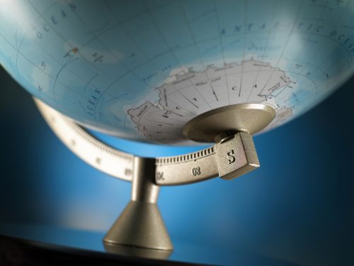 Asztali földgömb James Cook égkék  Ø 33  cm