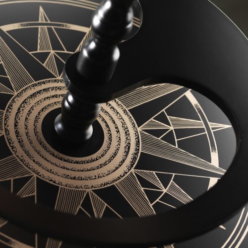 Bárföldgömb gurulós Vulcano ( a gömb teteje oldalra nyitható )  elefántcsont  Ø 40  cm