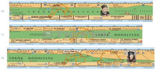 Magyar történeti áttekintés időszalag (6. rész - A török hódoltságtól-II. Rákóczi Ferencig)