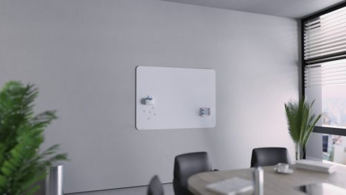 Legamaster Matt felületű, kerekített sarkú, színes, mágneses üvegtábla, "hűvös tó",  100x150 cm