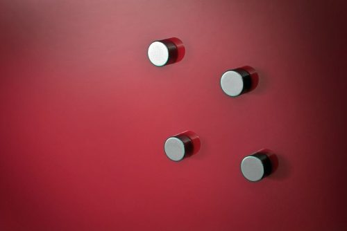 Extra erős mágnes üvegtáblákhoz, 6 db/csomag, ezüst