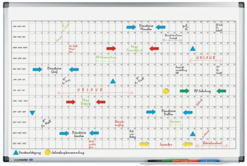 Legamaster Premium éves tervezőtábla (vízszintes), 60x90 cm