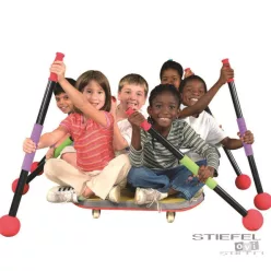 Hajtó lapát guruló deszkához