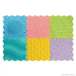 6 darabos szenzoros masszázs puzzle matrac készlet 