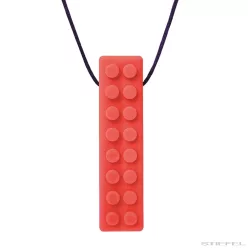 ARK's Brick Stick rágó nyaklánc, piros (puha) 