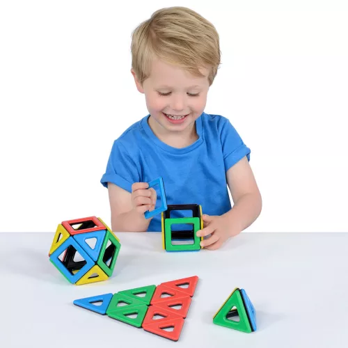 Mágneses Polydron készlet