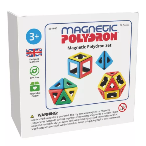 Mágneses Polydron készlet
