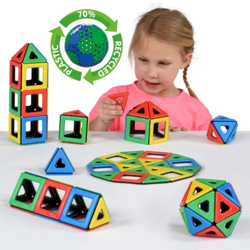 Mágneses Polydron osztálykészlet