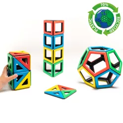 Mágneses Polydron készlet - kiegészítő alakzatok