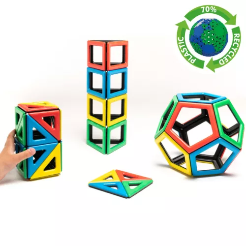Mágneses Polydron készlet - kiegészítő alakzatok