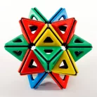 Mágneses Polydron formakészlet - osztálykészlet