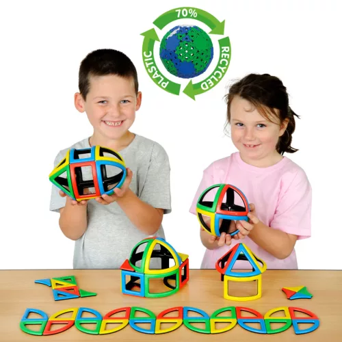 Mágneses Polydron Gömbkészlet - osztálykészlet