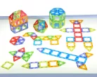 Átlátszó Mágneses Polydron osztálykészlet