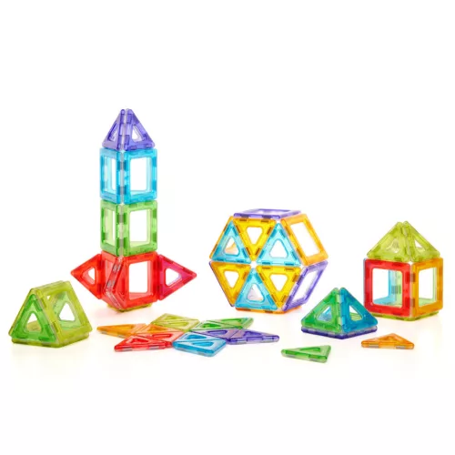 Átlátszó Mágneses Polydron osztálykészlet