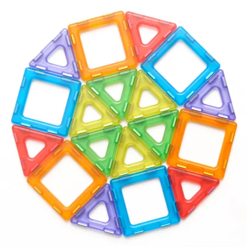 Átlátszó Mágneses Polydron osztálykészlet