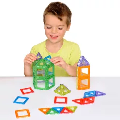 Átlátszó Mágneses Polydron Készlet