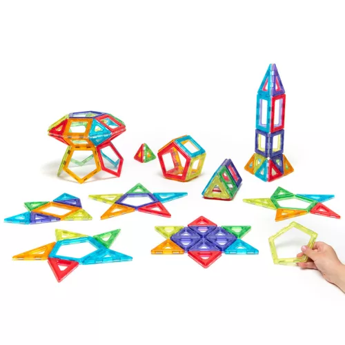 Átlátszó Mágneses Polydron felfedezőcsomag
