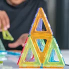 Átlátszó Mágneses Polydron formakészlet
