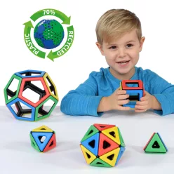 Mágneses Polydron Szabályos testek készlet