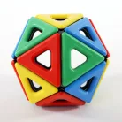 Mágneses Polydron Szabályos testek készlet