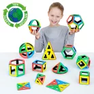 Mágneses Polydron Matematika készlet