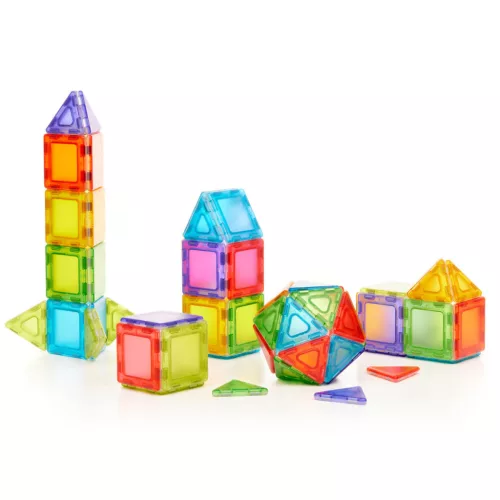 Átlátszó Tömör Mágneses Polydron osztálykészlet