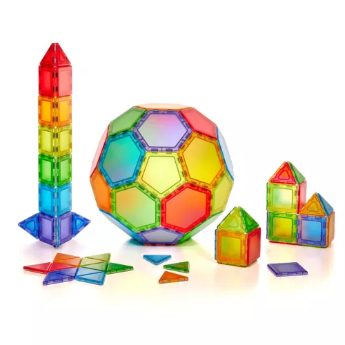Átláltszó Tömör Mágneses Polydron Alapkészlet