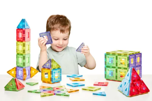 Polydron KinderMag Átlátszó mágneses építőkészlet osztálykészlet