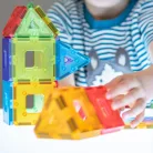 Polydron KinderMag Átlátszó mágneses építőkészlet osztálykészlet
