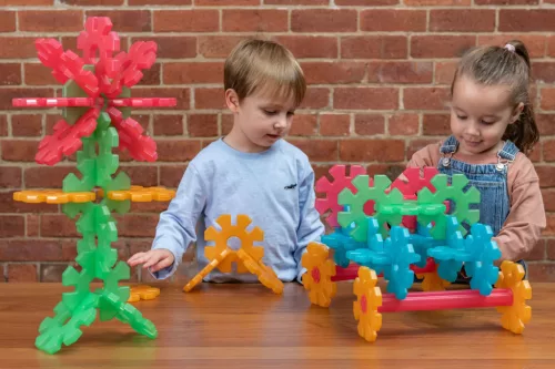 Első átlátszó Polydron Octoplay készletem - osztálykészlet