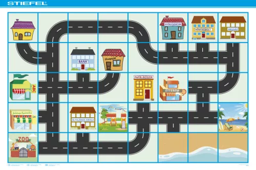 Code & Go® Robotegér pálya: Kisváros