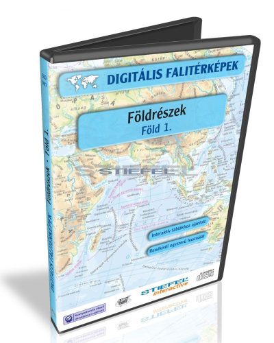 Digitális Térkép - Földrészek - Föld 1. - Föld tematikus térképek ( 8 térkép)