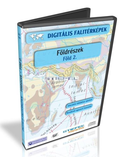 Digitális Térkép - Földrészek - Föld 2. - Föld tematikus térképek (15 térkép)