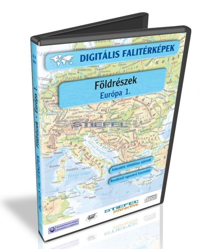 Digitális Térkép - Földrészek - Európa 1. (7 térkép)