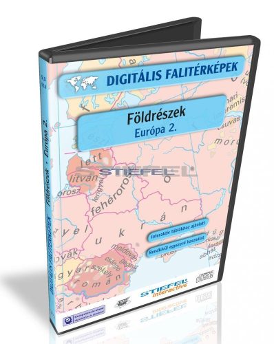 Digitális Térkép - Földrészek - Európa 2. (11 térkép)