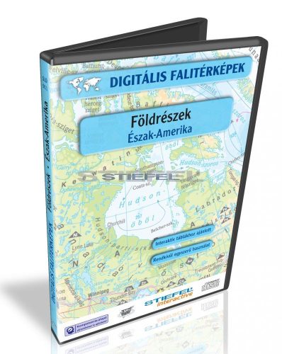 Digitális Térkép - Földrészek - Észak-Amerika (14 térkép)