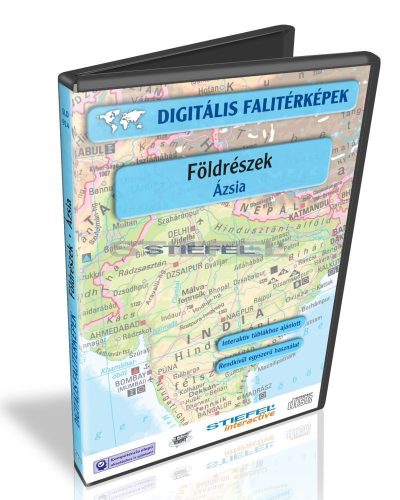 Digitális Térkép - Földrészek - Ázsia (17 térkép)