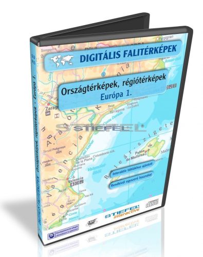 Digitális Térkép - Országtérképek, régiótérképek - Európa 1. (14 térkép)