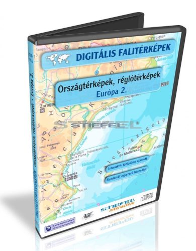 Digitális Térkép - Országtérképek, régiótérképek - Európa 2. (11 térkép)