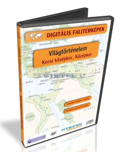 Digitális Térkép - Világtörténelem - Korai középkor, Középkor (12 térkép)