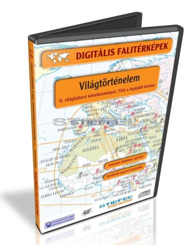 Digitális Térkép - Világtörténelem - 2. világháború következményei, Föld a legújabb korban (25 térkép)