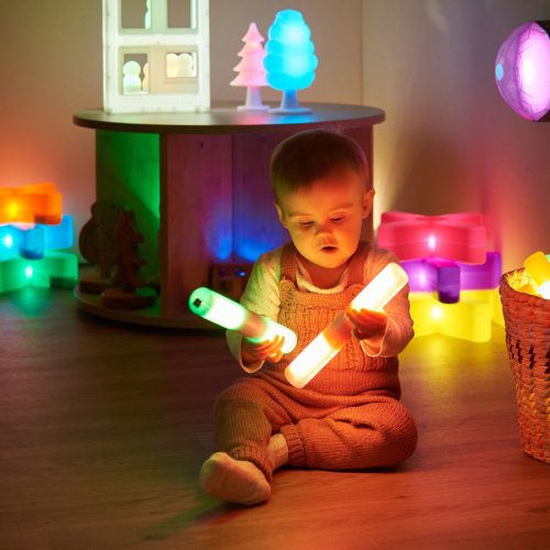 Világító hengerek és csatlakozók készlet