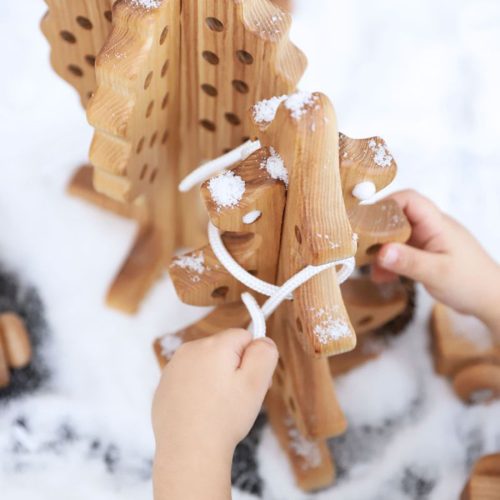 3D Fűzögetők, fa formájú (3 db)